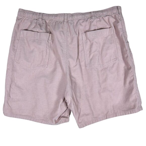 Uniqlo Men's Corduroy Utility Shorts 3XL Dusty Pink Elastic Waist Workwear Casua - Picture 3 of 6